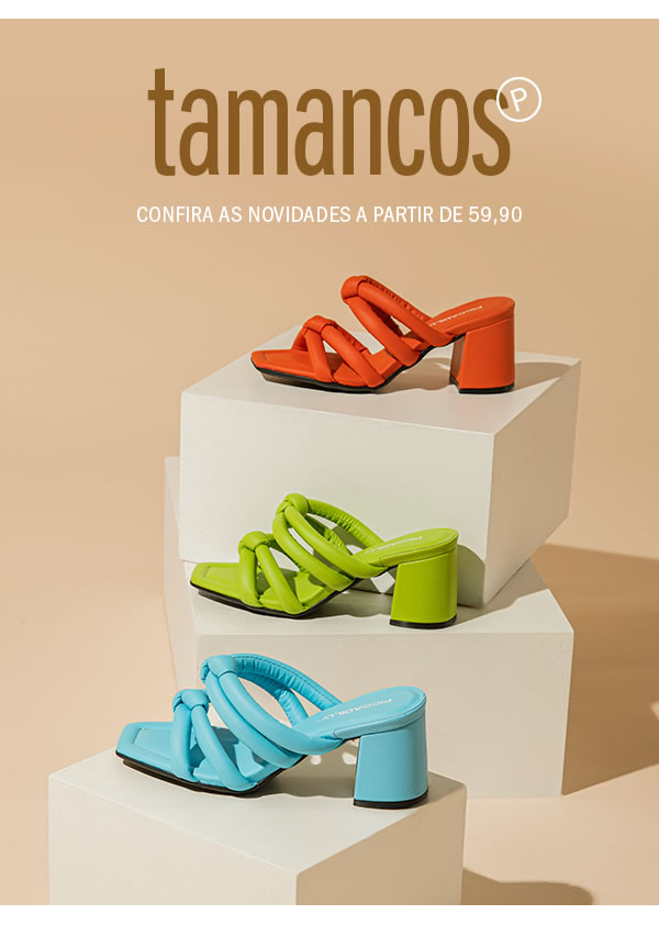 Tamancos para arrasar! A partir de 59,90