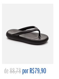 Chinelo De Dedo Feminino Atta At479 100% Eva Preto