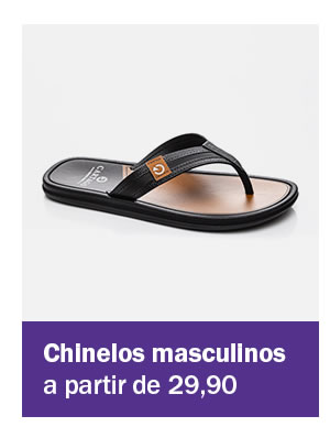 chinelos masculinos a partir de 29,90