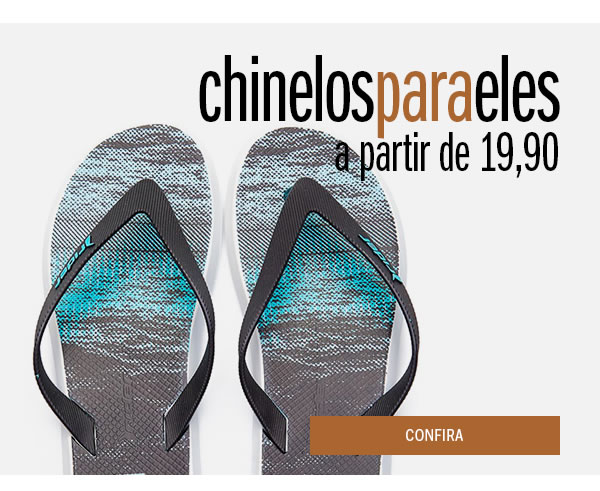 chinelos para eles a partir de 19,90