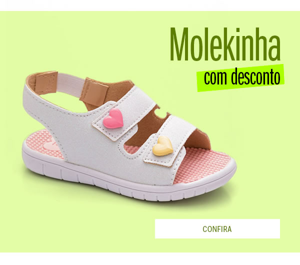 Molekinha com desconto