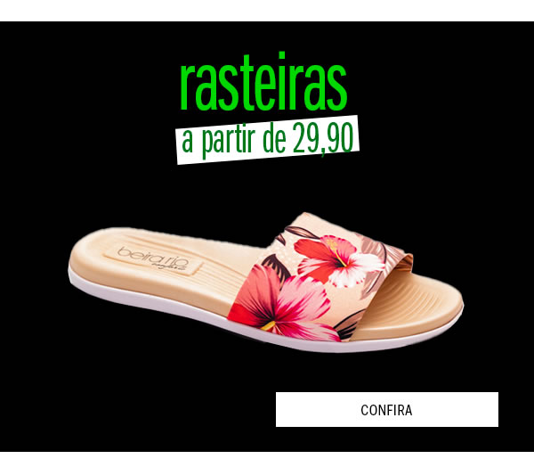 Rasteiras a partir de 29,90