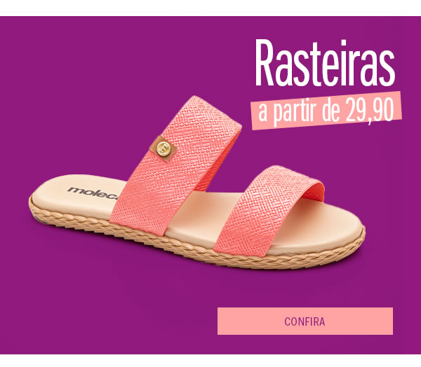 Rasteiras a partir de 29,90