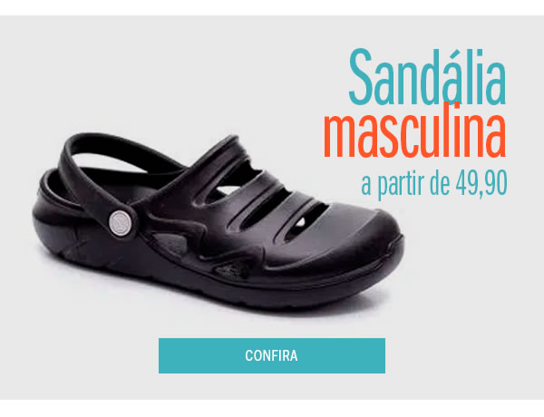 Sandália masculina a partir de 49,90