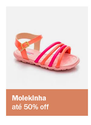 Molekinha até 50% off