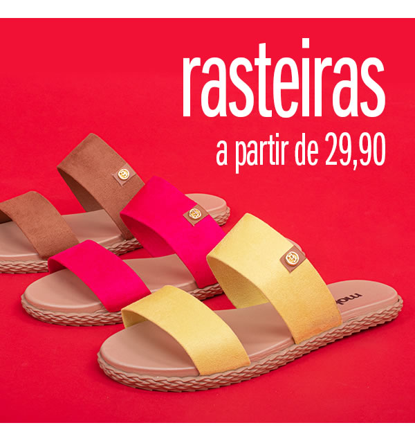 Rasteiras a partir de 29,90
