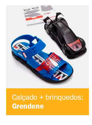 Calçado + brinquedos = grendene
