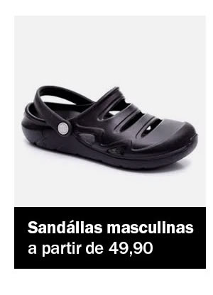 Sandálias masculinas a partir de 49,90