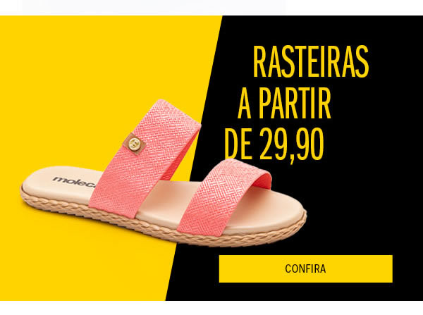 Rasteiras a partir de 29,90