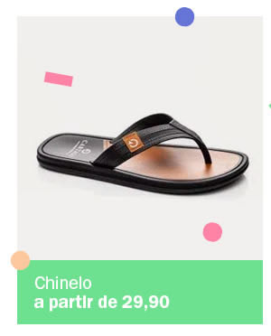 chinelo a partir de 29,90