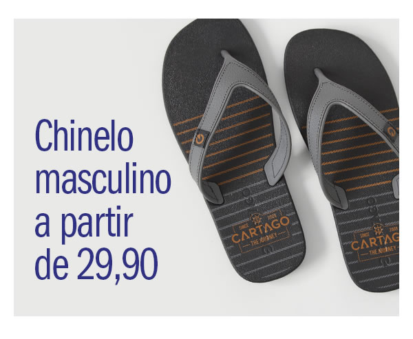 Chinelo Masculino: Rider e Havaianas a partir de 29,90