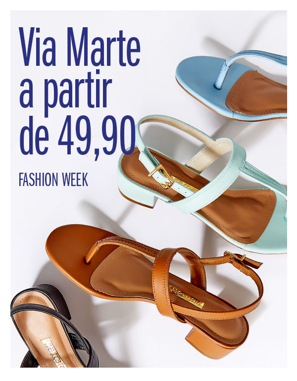 Tem Via marte no Fashion Week Pittol - preços a partir de 49,90