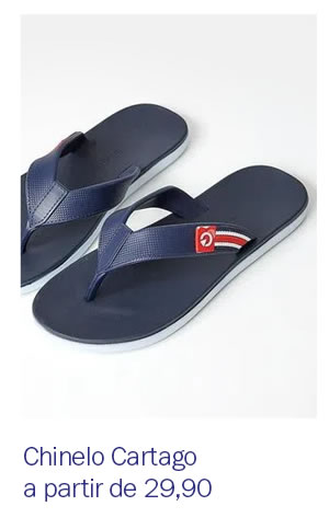 Chinelo Cartago a partir de 29,90
