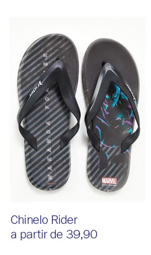 Seu chinelo rider a partir de 39,90