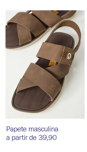 Papete masculina a partir de 39,90
