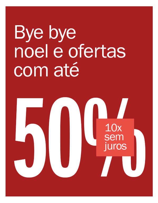 Bye Bye Noel - Ofertas com até 50% off
