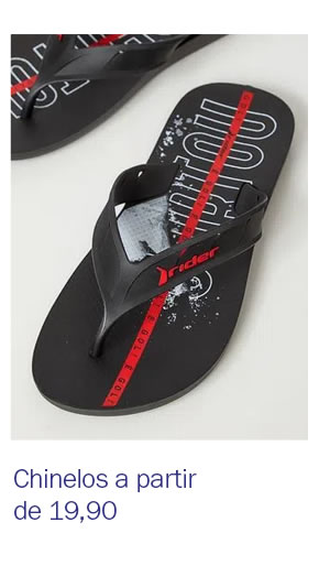 Chinelos masculinos a partir de 29,90