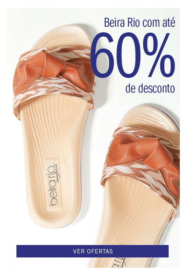 Beira rio Com 60% OFF