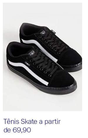 Tênis skate a partir de 69,90