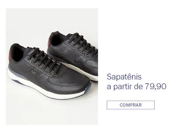 Sapatênis a partir de 79,90