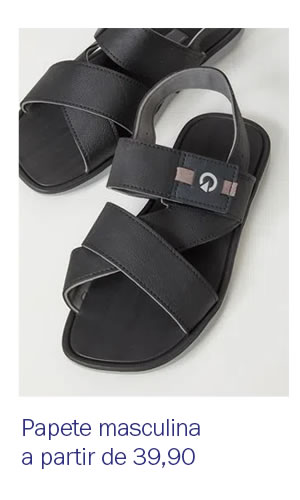 Papete masculina a partir de 39,90
