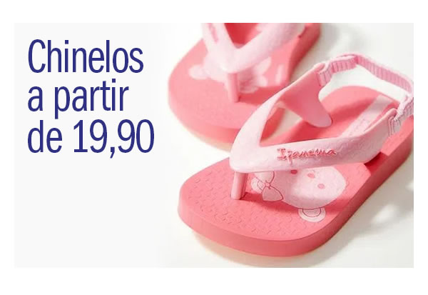 Chinelinhos a partir de 19,90 