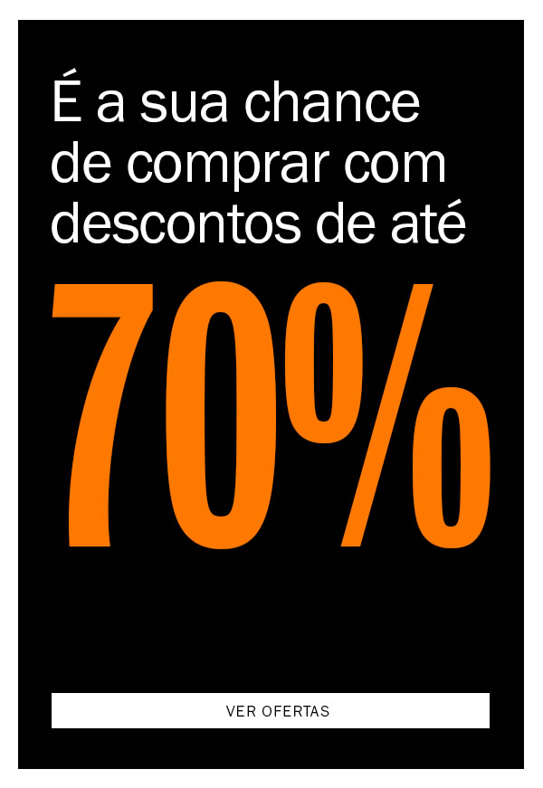 Outlet Pittol! é a sua chance de compra com até 70% OFF