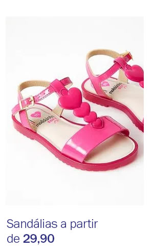 Sandalinhas a partir de 29,90