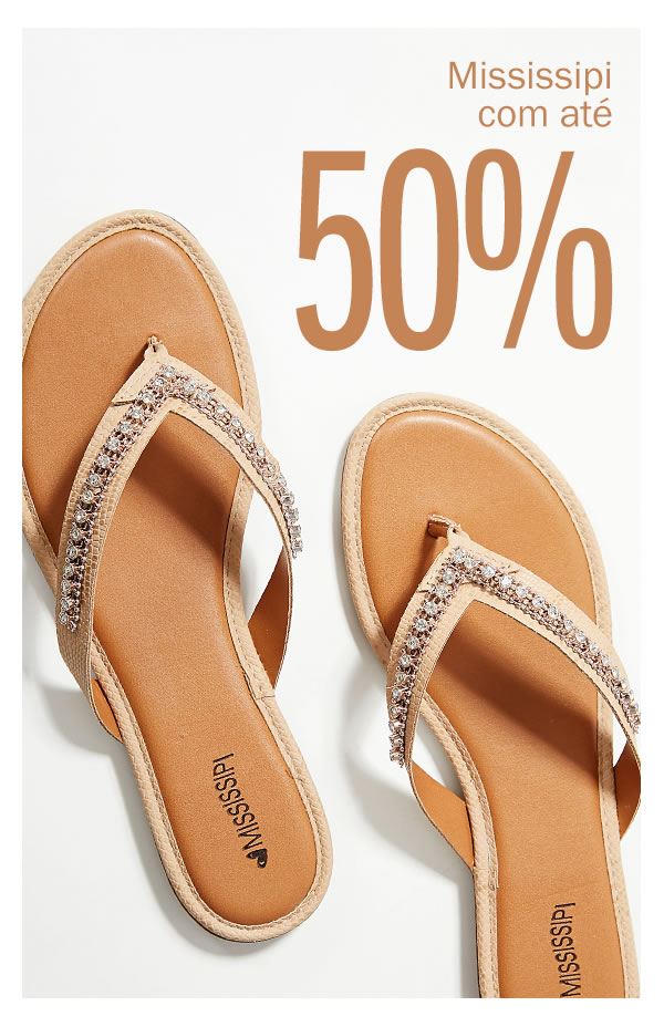 Calçados Mississipi até 50%