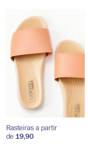 Rasteiras a partir de 19,90