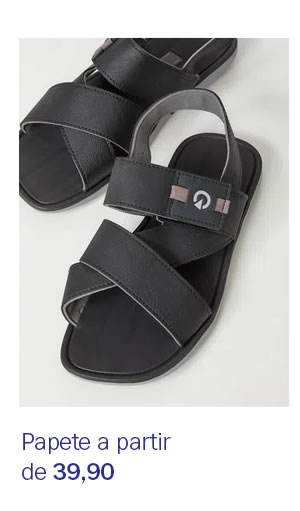 Papete masculina a partir de 39,90
