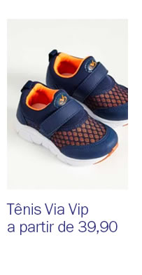 Tênis unissex via vip a partir de 39,90