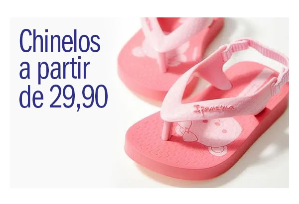 Chinelo infantil a partir de 24,9