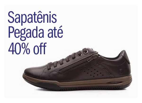 Sapatênis Pegada até 40% OFF