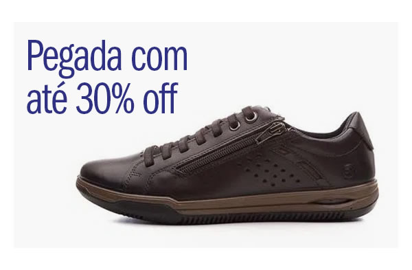 Sapatos e Sapatênis Pegada até 30% OFF