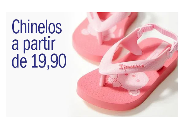 Chinelinhos a partir de 19,90