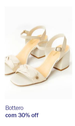 Bottero: Slip on e Sandálias com 30% OFF