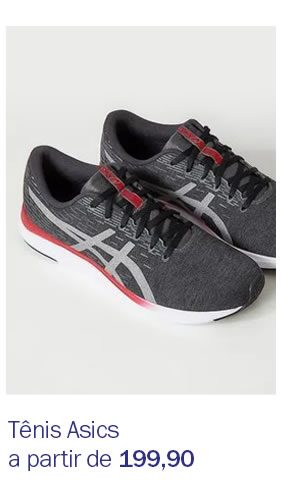 Tênis asics a partir de 199,90