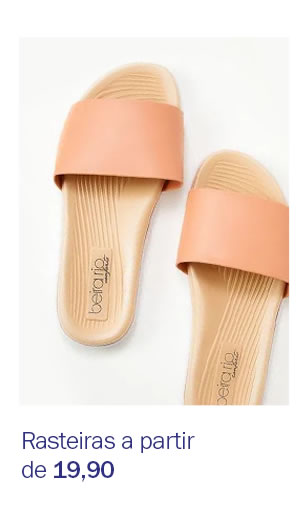 Rasteiras a partir de 19,90