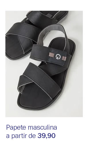 Papete masculina a partir de 39,90
