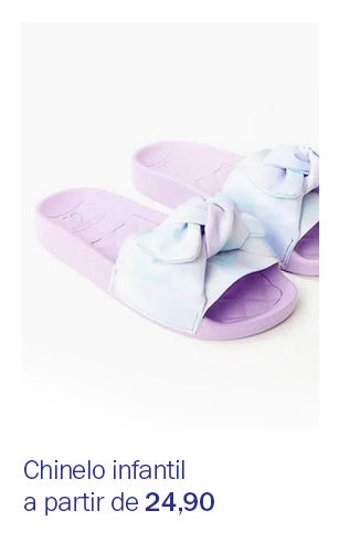 Chinelo infantil a partir de 24,90