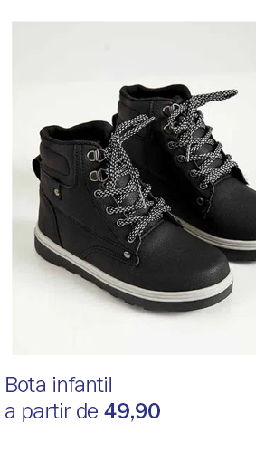 Bota infantil a partir de 49,90