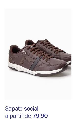 Sapato social a partir de 79,90