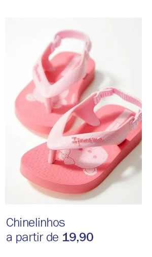 Chinelinhos a partir de 19,90