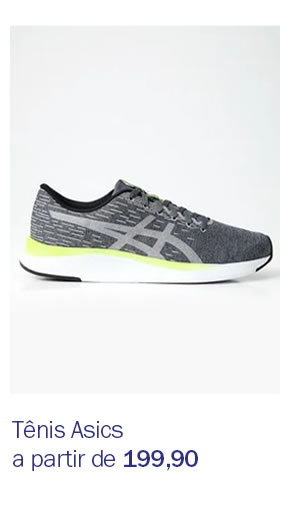 Tênis asics a partir de 199,90