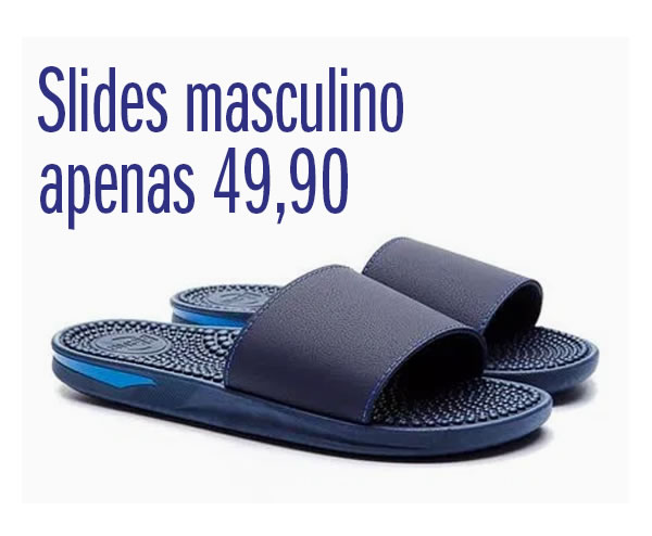 Slides masculino apenas 49,90