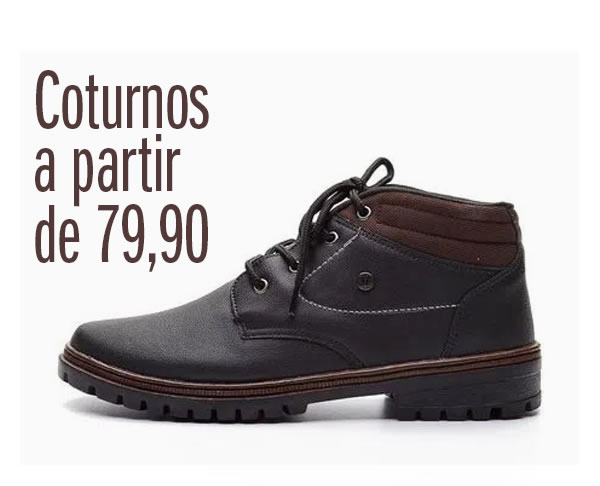 coturno masculino a partir de 79,90