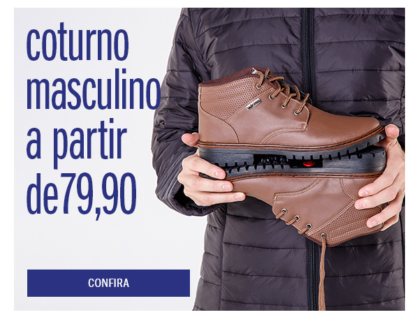 coturno masculino a partir de 79,90