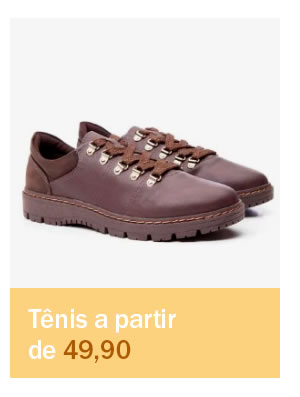 Tênis a partir de 49,90