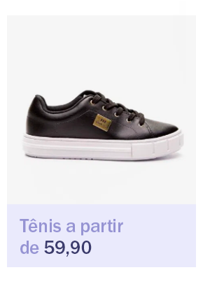 Tênis a partir de 59,90